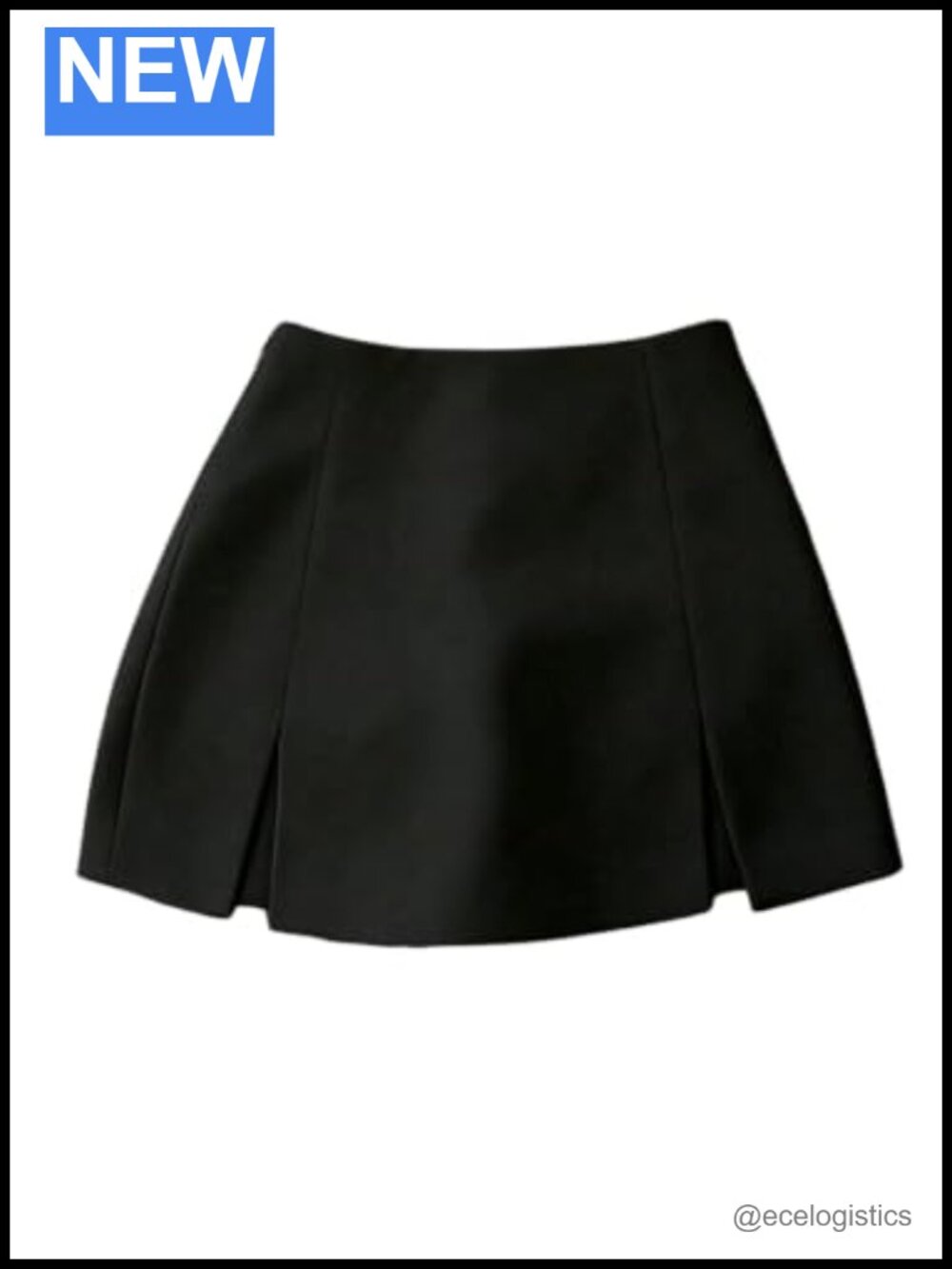 A Line Mini Skirt with Slit for Work Casual Office Women's
